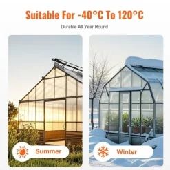 24-pack polykarbonat växthuspaneler 2' x 4' x 0,16'', hållbar takplåt, energieffektivitet, enkel installation för växthus och trädgårdsprojekt