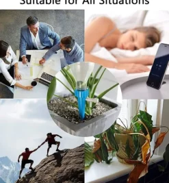 24-pack självvattnande spikar för växt, utomhusautomatisk växtvattnare, insatsenheter med justerbar ventilbrytare