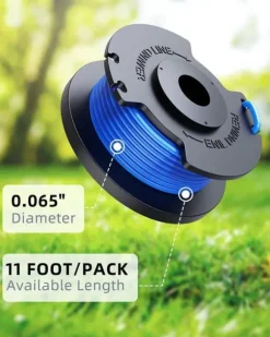 6-Pack trimmerspolar med trimmertråd och lock RYOBI grästrimmer