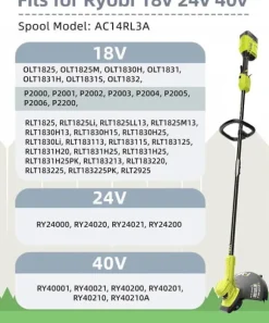 6-Pack trimmerspolar med trimmertråd och lock RYOBI grästrimmer