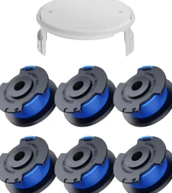 6-pack trimmerspolar med trimmertråd och lock RYOBI grästrimmer