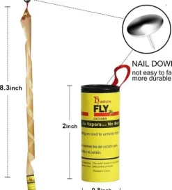 Paket med 32 flugfångarrullar - självhäftande remsor - för inomhus och utomhus