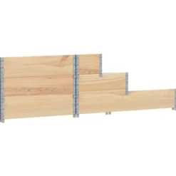 Pallkrage 3-nivåer för odling av blommor & grönsaker | Färg: Massiv furu | Storlek: 120x80 cm