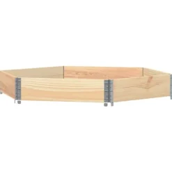 Pallkrage sexhörning 160x160 cm massiv furu