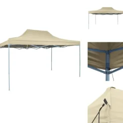 Partytält & paviljoner - Living Pop-Up hopfällbart partytält 3x4,5 m gräddvit