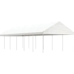 Partytält & paviljoner - Living Paviljong med tak vit 13,38x4,08x3,22 m polyeten