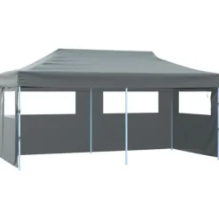 Partytält & paviljoner - Living Pop-Up hopfällbart partytält med sidoväggar 3x6 m antracit