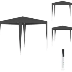 Partytält & paviljoner - Living Professionellt partytält 2,5x2,5 m antracit 90 g/m²