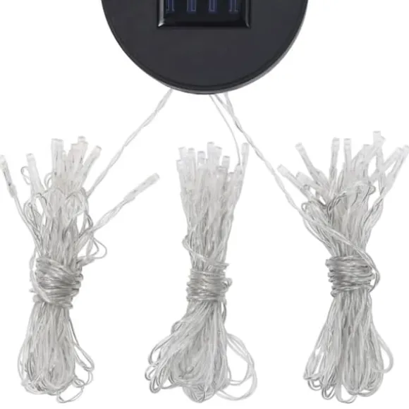 Partytält & paviljoner - Living Paviljong med dubbeltak och ljusslinga LED 3x3 m antracit