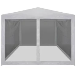 Partytält & paviljoner - Living Partytält med 4 sidoväggar i nät 4x3 m