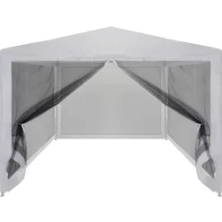 Partytält & paviljoner - Living Partytält med 4 sidoväggar i nät 4x3 m