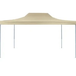 Partytält & paviljoner - Living Hopfällbart partytält 3x4 m stål gräddvit