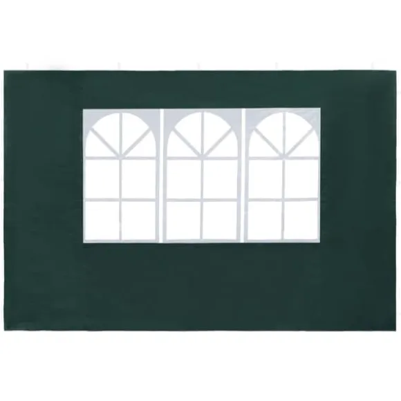 Partytält & paviljoner - Living Sidoväggar till partytält 2 st med fönster PE grön