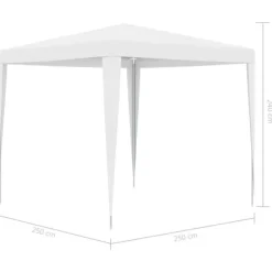 Partytält & paviljoner - Living Partytält 2,5x2,5 m vit