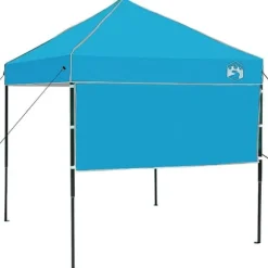 Partytält - Vindskyddat utomhustält för fester | Färg: Blå | Storlek: 200x200 cm