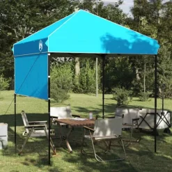 Partytält - Vindskyddat utomhustält för fester | Färg: Blå | Storlek: 200x200 cm