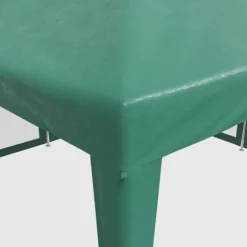 Partytält med 8 sidoväggar i nät - Vattentåligt HDPE & Järnram | Färg: Grön | Storlek: 4x4 m