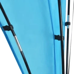 Partytält valv 450x450x265 cm - Perfekt för fester och grillkvällar | Färg: Ljusblå | Storlek: 450x450x265 cm