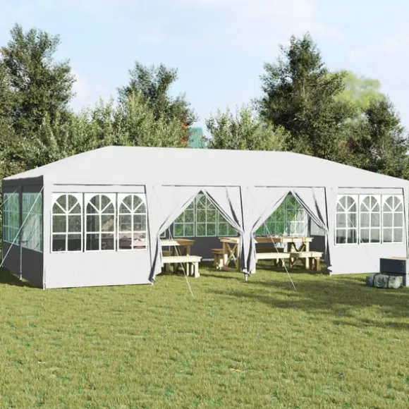 Partytält Vit 800 x 400 x 266 cm polyeten