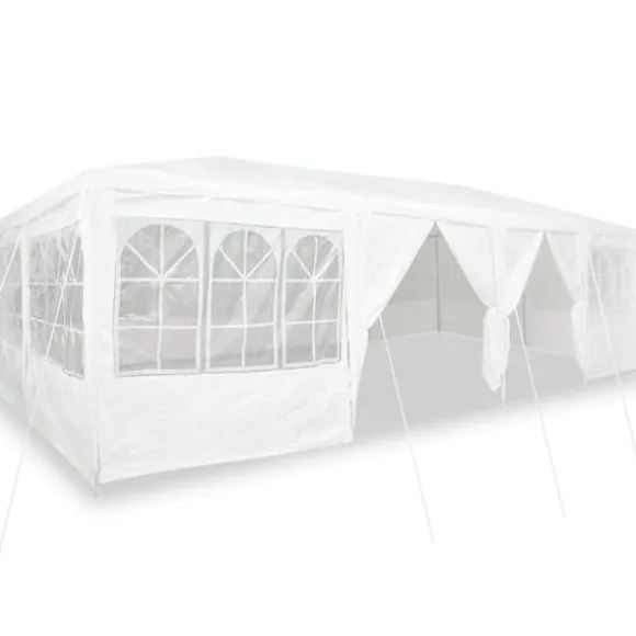 Partytält Vit 800 x 400 x 266 cm polyeten