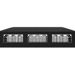 Partytält 3x9 m - UV- och vattenbeständigt med fönster | Färg: Antracit | Storlek: 3x9 m