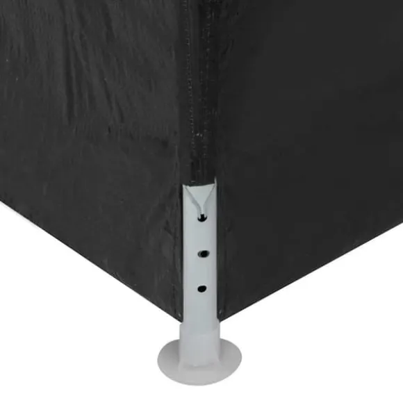 Partytält 3x9 m - UV- och vattenbeständigt med fönster | Färg: Antracit | Storlek: 3x9 m