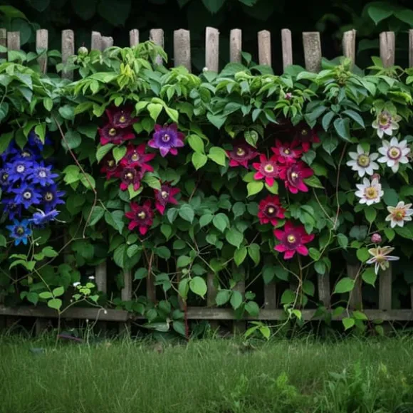 Passionsblomma - Set om 3 - Passiflora hybridum - Höjd 25-40cm - ⌀9cm