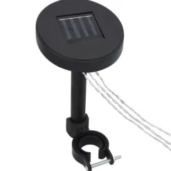 Paviljong med draperi och ljusslinga LED 3x3 m | Färg: Antracit | Storlek: 3x3 m