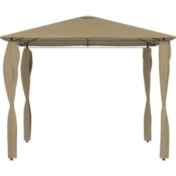 Paviljong med stolpar 3x3x2,6 m taupe 160 g/m² - Paviljong - Paviljonger - Home & Living
