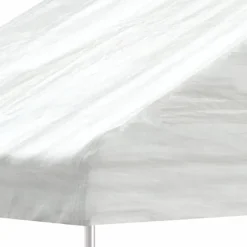 Paviljong med tak vit 13,38x2,28x2,69 m polyeten