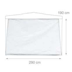 Paviljong sidoväggar, set om 2