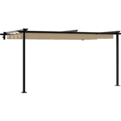 Paviljong Taupe 400 x 300 x 200 cm Polyester