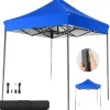 Paviljong, Vattentåligt Tyg, Justerbar Höjd,Blå