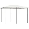 Paviljong 3x4 m med massiv stålkonstruktion - Utomhusskydd för fester | Färg: Gräddvit | Storlek: 3x4x2,6 m