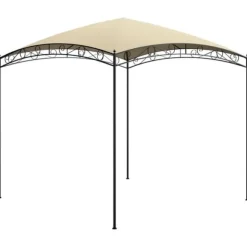 Paviljong 3x3x2,65 m gräddvit 180 g/m²