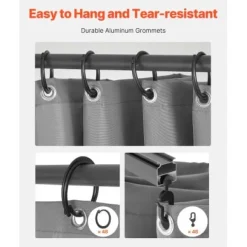 Paviljonggardiner, 284x284x204 cm, Grå, Vattentät Polyester