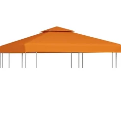 Paviljongtak 310 g/m² - Väderbeständigt och hållbart | Färg: Orange | Storlek: 3 x 3 m