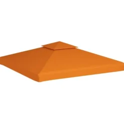 Paviljongtak 310 g/m² - Väderbeständigt och hållbart | Färg: Orange | Storlek: 3 x 3 m