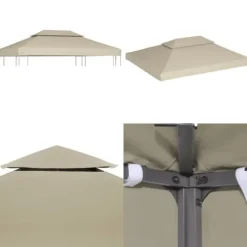Paviljongtak 310 g/m² 3 x 4 m beige - Paviljong - Paviljonger - Home & Living