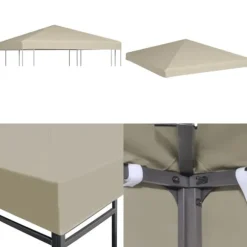 Paviljongtak 310 g/m² 3x3 m beige - Paviljong - Paviljonger - Home & Living