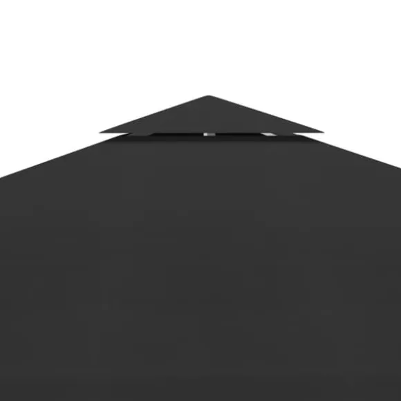Paviljongtak med ventilering 310 g/m² 3x3 m svart - Paviljong - Paviljonger - Home & Living