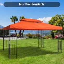 Paviljongtak 3x4 m, ersättningstak i polyester, roströd