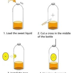 12PCS Getingfälla Bi-fångare Plastfälla Getingfälla Bi-fälla Getingfällor Ja60