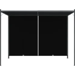 Pergola med infällbart tak 3x3 m antracit - Pergola - Pergolor - Home & Living