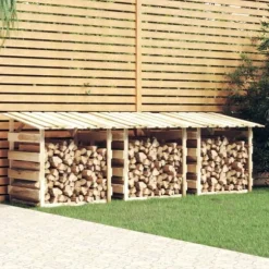 Pergola med tak 3 delar 100x90x100 cm impregnerad furu