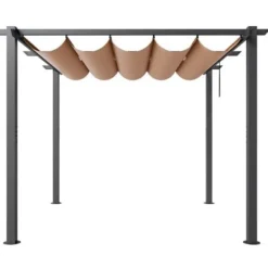 Pergola, 300x300x230 cm, Beige, Aluminium