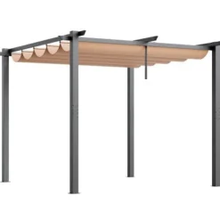 Pergola, 300x300x230 cm, Beige, Aluminium
