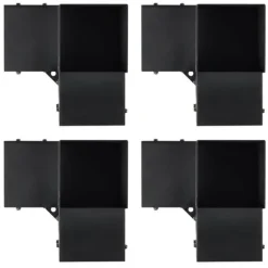 Pergolafäste Kit 152x152mm, 4st 3-vägs Heavy Duty Hörnfästen för DIY, enkel installation för pergola och uteplats.