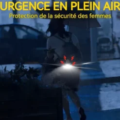 Personlig larm TD® 3.7V 6x4x2cm bärbar utomhusnyckelringslarm personlig larm med ljus typ C-laddning