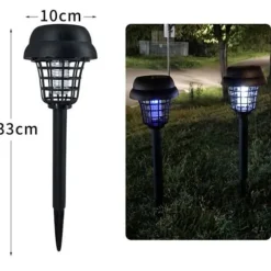 Pest Killer, Solar Mosquito Killer Lamp, LED-ljus för trädgårdsgräsmatta, utomhusbelysning, Mosquito Killer Trap - Myggdödare